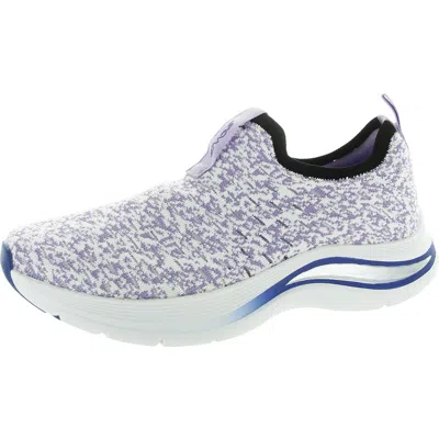 Easy Spirit Easy Walk 2 Womens Comfort Insole Knit Slip-on Sneakers In Lilac Multi