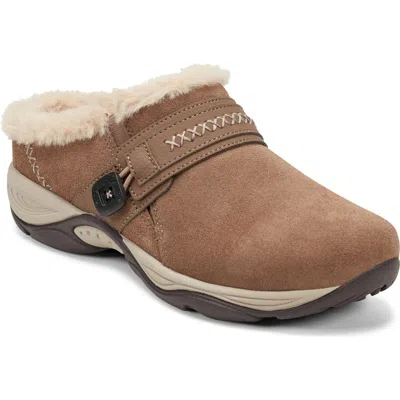 Easy Spirit Elinn Faux Shearling Mule In Brown