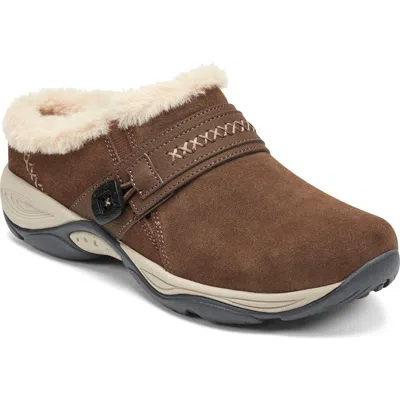 Easy Spirit Elinn Faux Shearling Mule In Brown