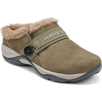 Easy Spirit Elinn Faux Shearling Mule In Green
