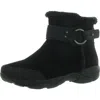 Easy Spirit Elinor Womens Suede Faux Fur Lined Winter & Snow Boots In Black