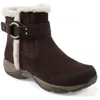 Easy Spirit Elinor Womens Suede Faux Fur Lined Winter & Snow Boots In Brown