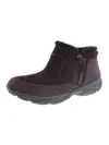 Easy Spirit Epic Womens Suede Water Resistant Ankle Boots In Pink