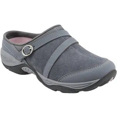 Easy Spirit Equinox Womens Leather Sip On Slipper Shoes In Grey