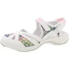 Easy Spirit Esplash Womens Mixed Media Suede Ankle Strap In White