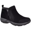 Easy Spirit Evony 8 Womens Comfort Insole Suede Ankle Boots In Black