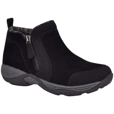 Easy Spirit Evony 8 Womens Comfort Insole Suede Ankle Boots In Black