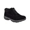 Easy Spirit Exclaim Womens Suede Ankle Booties In Black