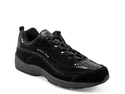 Easy Spirit Extra Wide Width Romy Sneaker In Black