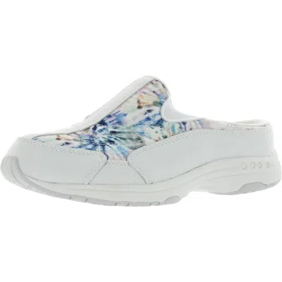 Easy Spirit Fashion Womens Faux Leather Slip On Mules In Multi