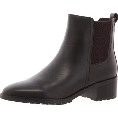 Easy Spirit Fedra Womens Zipper Leather Booties In Brown