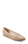 Easy Spirit Women's Fellia Slip-on Pointy Toe Dress Flats In Medium Natural 101