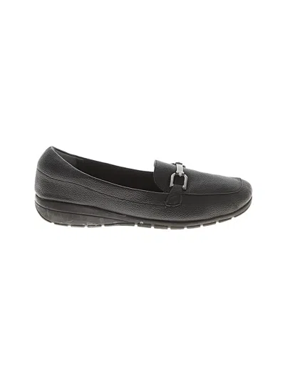 Pre-owned Easy Spirit Flats In Black