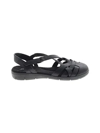 Pre-owned Easy Spirit Flats In Black