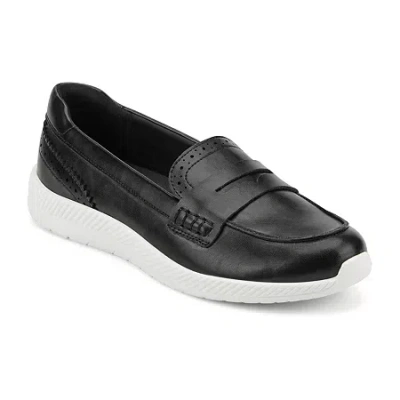 Easy Spirit Geanna Womens Round Closed Toe Slip-on Shoe In Black