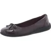 EASY SPIRIT GERDINE 3 WOMENS PATENT TOE CAP BALLET FLATS