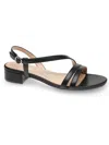 Easy Spirit Glenni Womens Leather Slip On Heels In Black