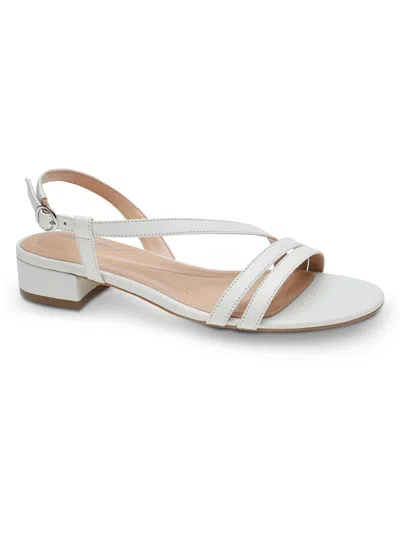 Easy Spirit Glenni Womens Leather Slip On Heels In White