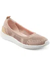 Easy Spirit Glitz Womens Slip On Ballet Casual And Fashion Sneakers In Dusty Pink