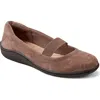 Easy Spirit Golden Ballet Flat In Taupe