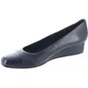 Easy Spirit Gracey Womens Dressy Slip On Wedge Heels In Blue