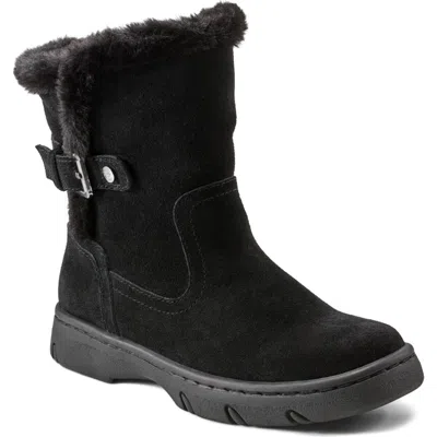 Easy Spirit Graye Faux Shearling Boot In Black