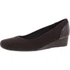 Easy Spirit Gwenyth Womens Slip On Wedges Mary Janes In Brown