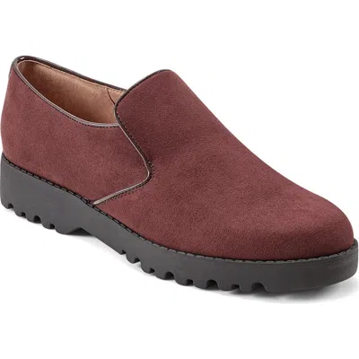 Easy Spirit Halsey Loafer In Dark Red