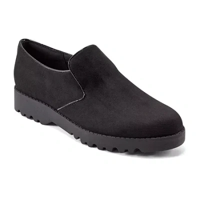 Easy Spirit Halsey Womens Round Closed Toe Slip-on Shoe In Black