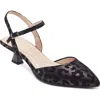 Easy Spirit Halyn Ankle Strap Kitten Heel Pump In Black