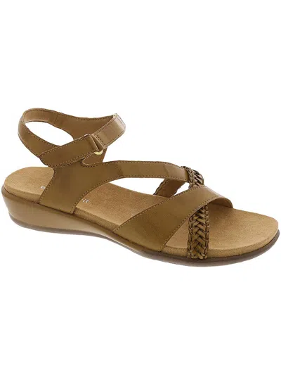 Easy Spirit Hart 3 Womens Faux Leather Strappy Sandals In Multi