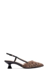 Easy Spirit Havana Slingback Pointed Toe Kitten Heel Pump In Multi