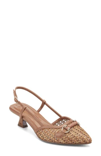 Easy Spirit Hetty Pointed Toe Slingback Pump In Brown