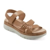 Easy Spirit Ilena Womens Adjustable Strap Footbed Sandals In Neutral