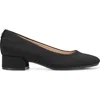Easy Spirit Jain Womens Solid Textured Block Heels In Black/black