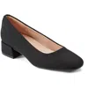Easy Spirit Jain Womens Solid Textured Block Heels In Black