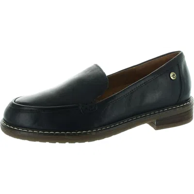 Easy Spirit Jaylin Womens Leather Slip On Loafers In Blue