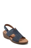 Easy Spirit Kali Laser-cut Slingback Sandal In Blue