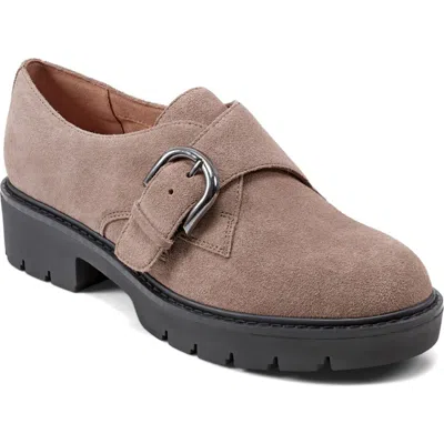 Easy Spirit Kasen Monk Strap Loafer In Taupe Suede