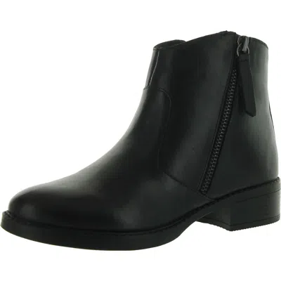 Easy Spirit Lacy Womens Leather Padded Insole Booties In Black