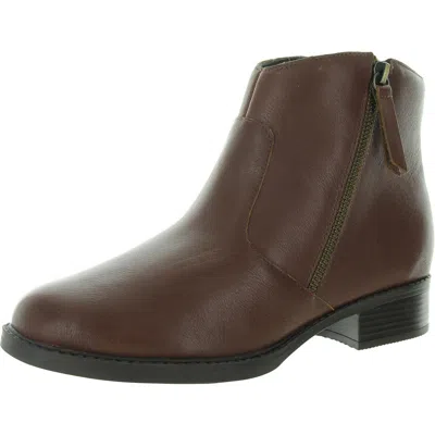 Easy Spirit Lacy Womens Leather Padded Insole Booties In Multi