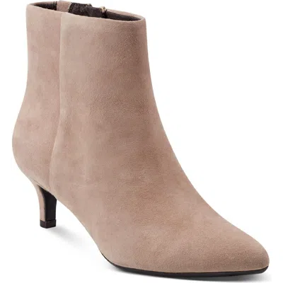 Easy Spirit Laina Pointed Toe Bootie In Taupe