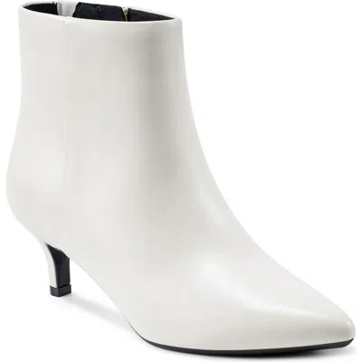 Easy Spirit Laina Pointed Toe Bootie In White
