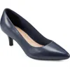 Easy Spirit Lexie Kitten Heel Pump In Dark Blue