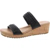 Easy Spirit Women's Crista Slip-on Round Toe Heeled Sandals In Black
