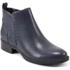 Easy Spirit Lorand Womens Faux Leather Zip Up Ankle Boots In Blue