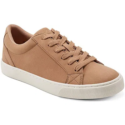 Easy Spirit Lorna 3 Womens Lace-up Faux Leather Casual And Fashion Sneakers In Brown