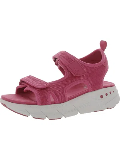 Easy Spirit Maison Emove Womens Velcro Slip On Ankle Strap In Pink
