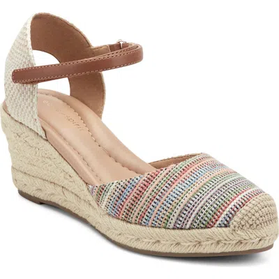 Easy Spirit Makaylie Espadrille Wedge Sandal In Multi