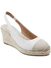 Easy Spirit Women's Margie Slingback Espadrille Wedges In White